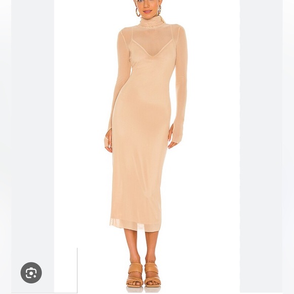 AFRM Shailene Dress in Nude - Picture 1 of 2
